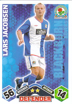 Lars Jacobsen Blackburn Rovers 2009/10 Topps Match Attax #56